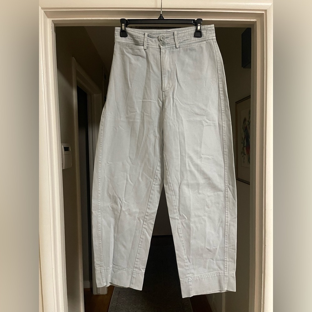 EUC Apiece Apart Mari Barrel Pants in Sky Blue - Picture 7 of 11